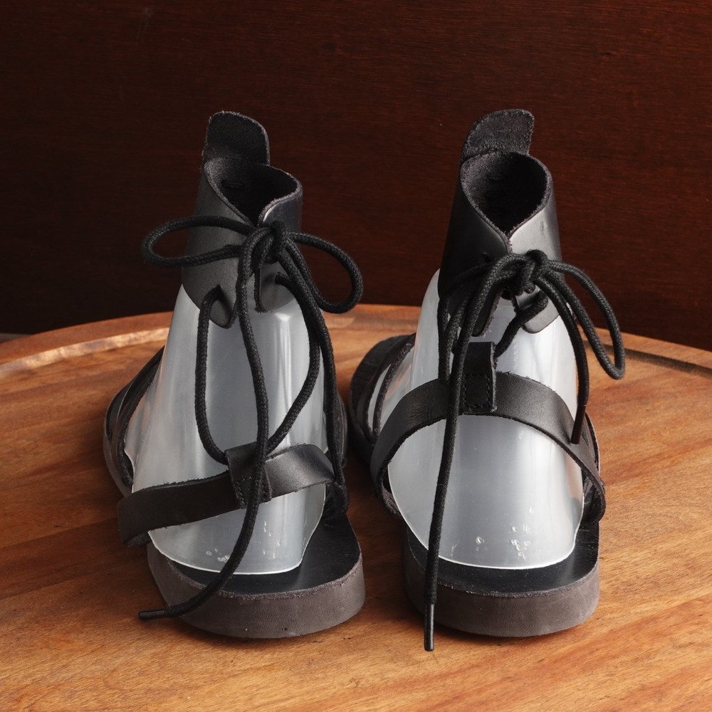 Free People Sandals WMS SZ EU 38.5 US 8 BLK Vacation Day Wrap Boho Resort Shoes - Picture 7 of 15